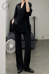 mame kurogouchi Milan ribbed V-neck top MM22SS KN047